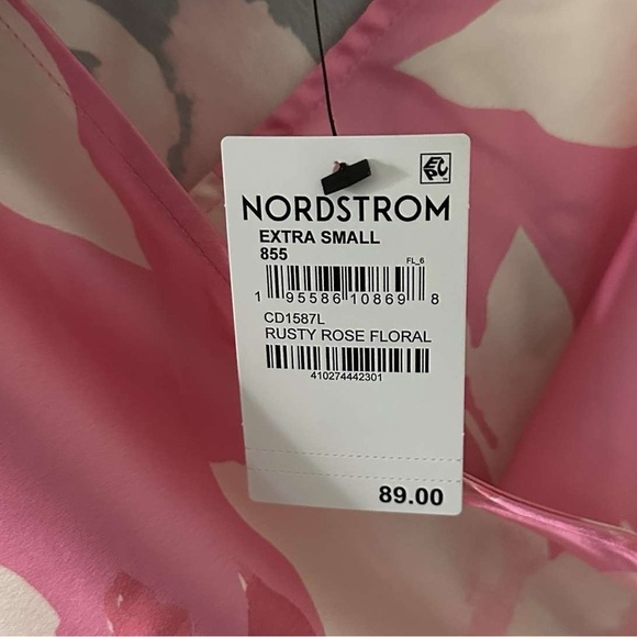 Lulus-Floral Pink Slipdress- size XS-Garden Sweatheart style-NWT-Retail $89 - Picture 7 of 11